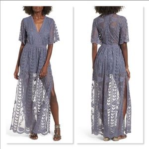 Socialite Lace Over lay Romper Size Small